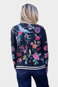 Johnny Was - FRENCH TERRY BOMBER JACKET NIKKOLA