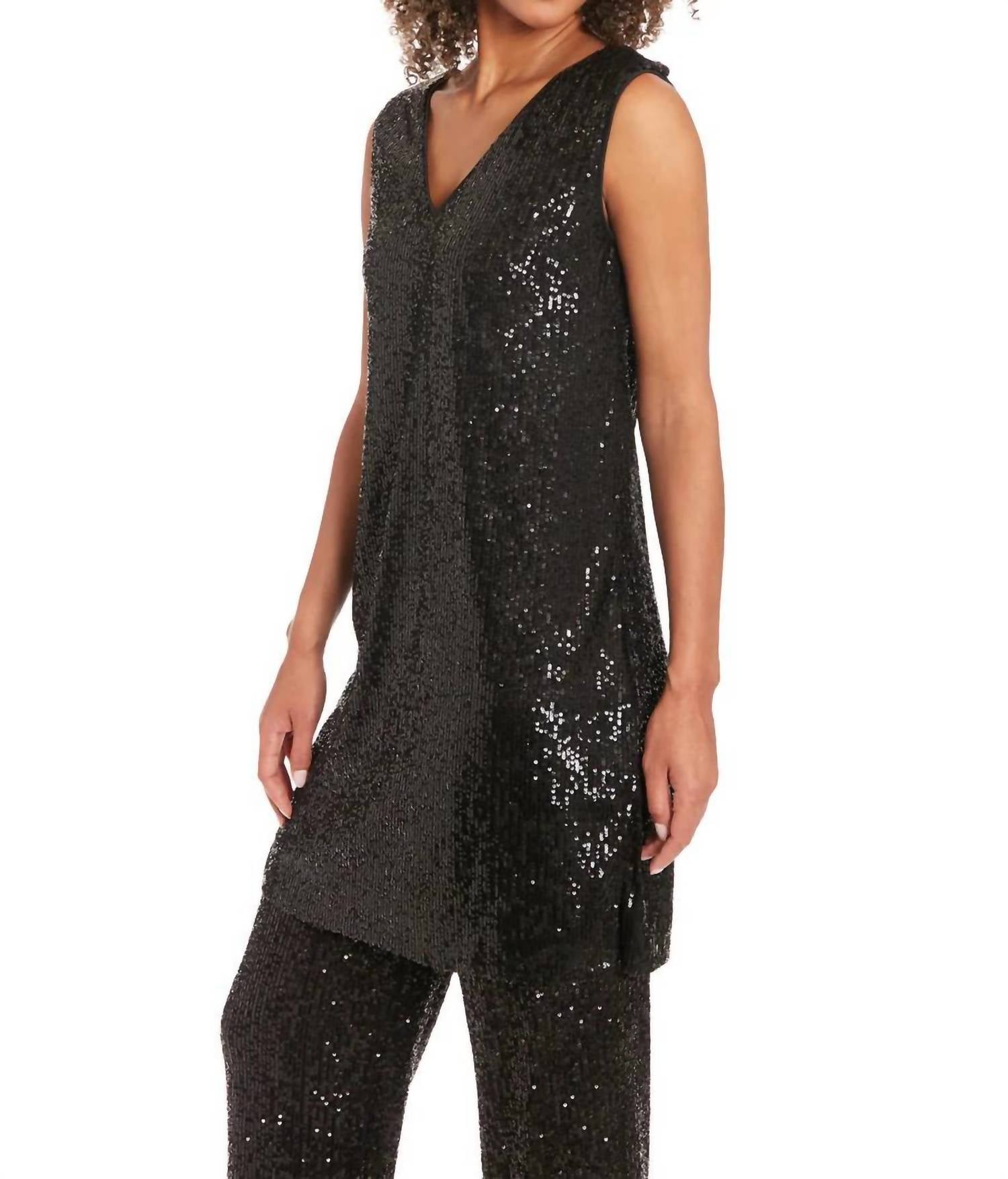Maggy London - Tribeca Sequin Tunic Top