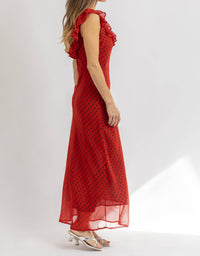 Loucia - PIA POLKA MAXI DRESS
