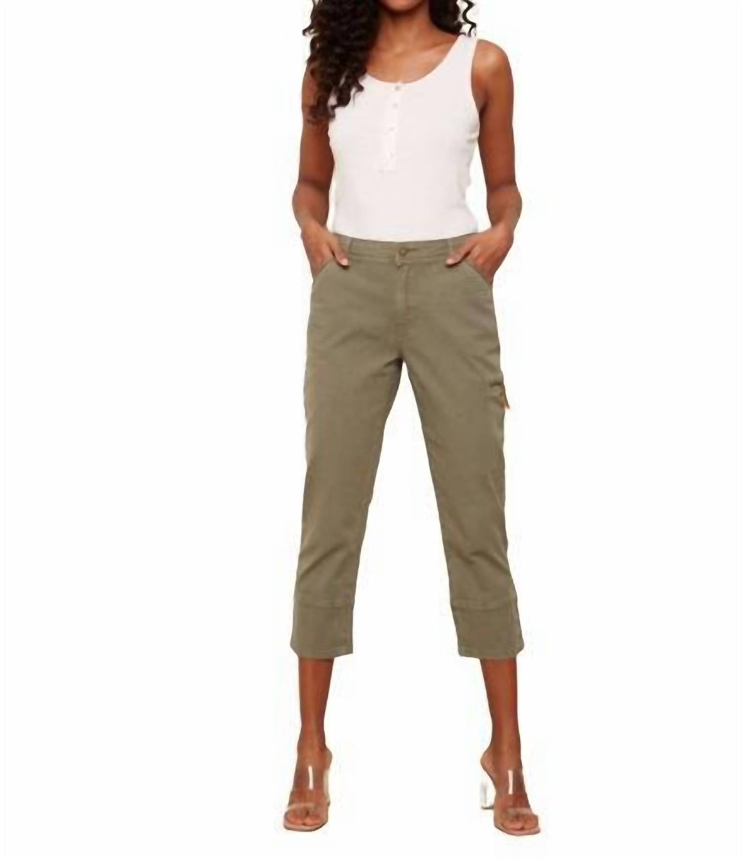 Charlie B - Pull-on Cropped Capri Pants