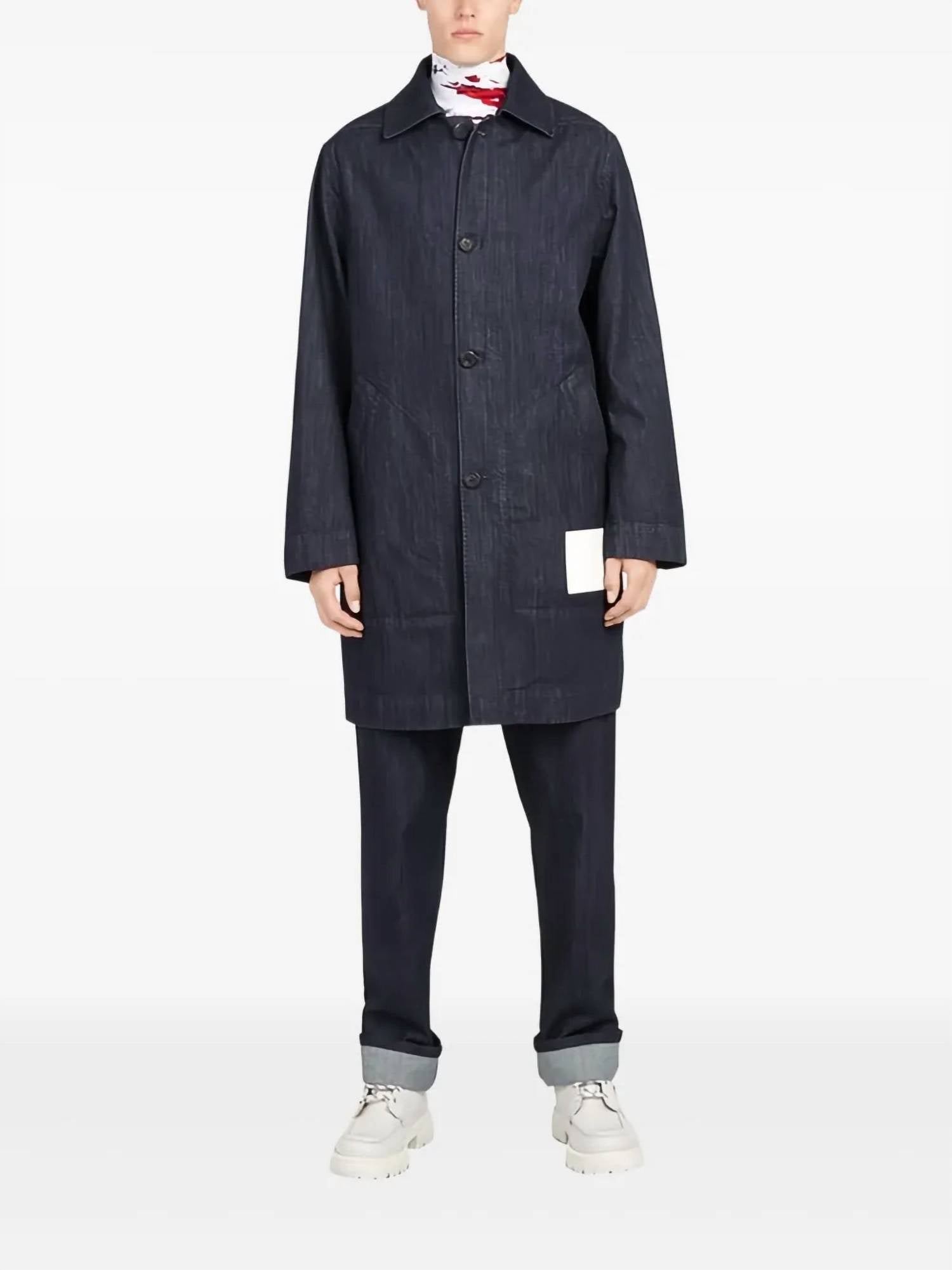Salvatore Ferragamo - Denim Buttoned Coat