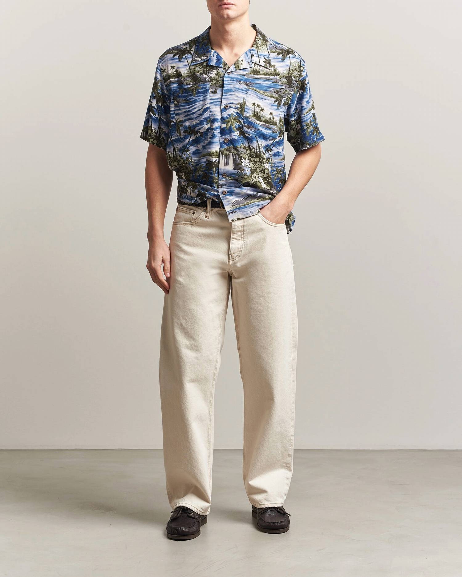 Rrl - Hawaiian Print Camp Shirt