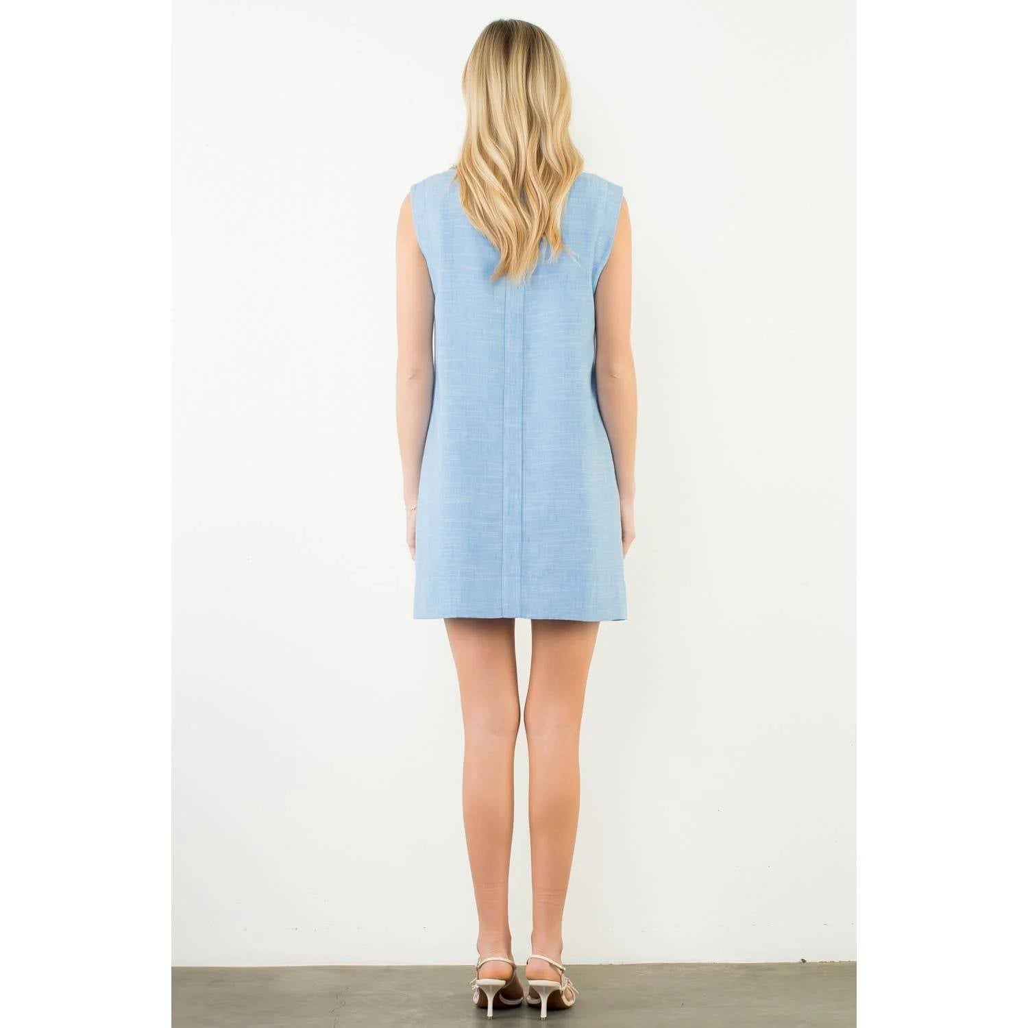 Thml - Allie Sleeveless Embroidery Detail Mini Dress