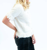 Design History - Boucle Fringe Cardigan