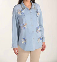 Frank Lyman - Faylina Floral Embellished Top