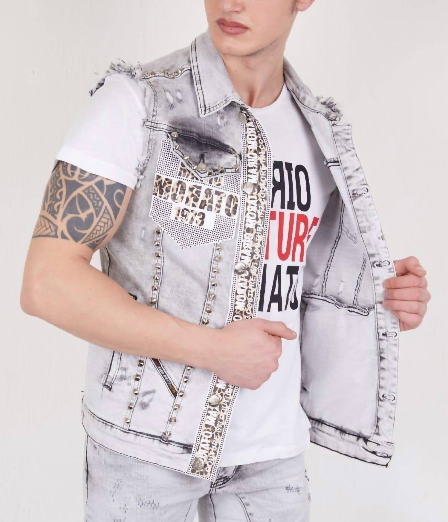United Garments - Men's Jean Vest