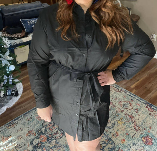 Andree By Unit - Tie Front Shirt Dress