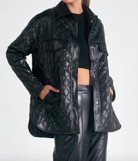 Elan - Quilted Faux Jacket