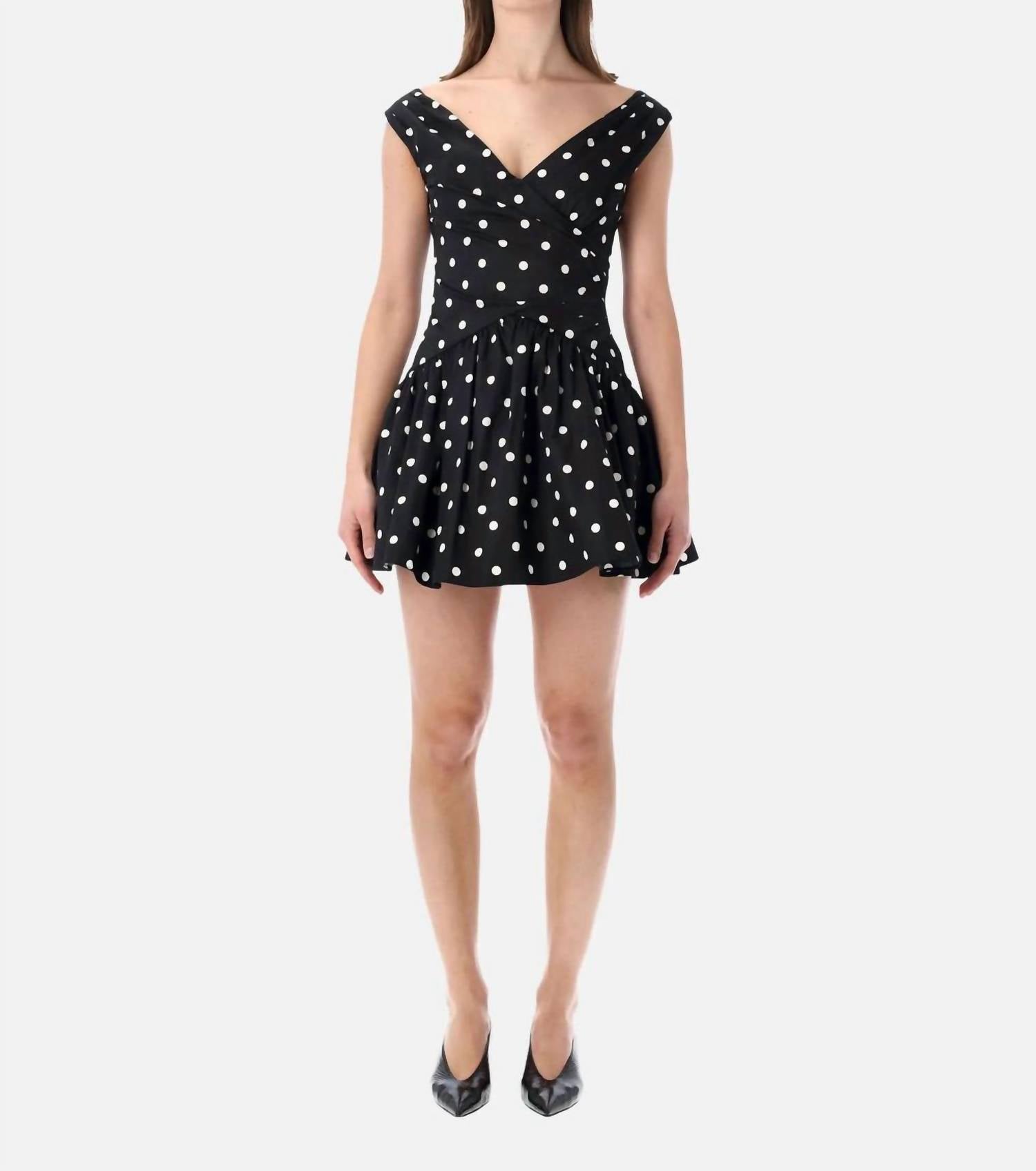 Self-Portrait - Polka Dot Mini Dress