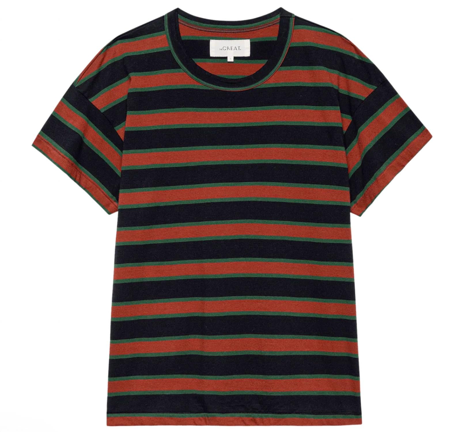 The Great. - The Boxy Crewneck Short Sleeve Shirt