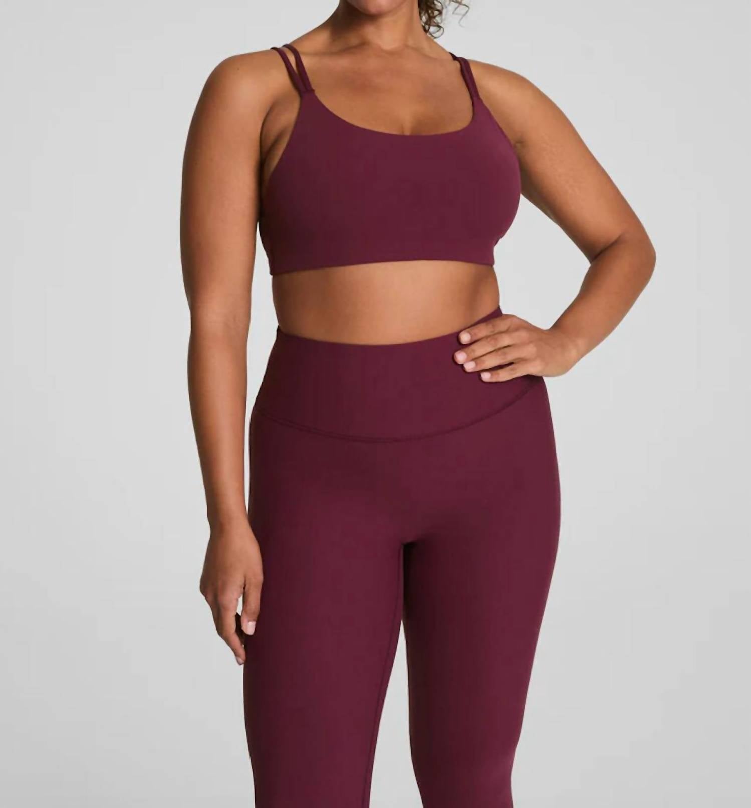 Spanx Low Impact Sports Bra in plum berry - women's intimate - view 4