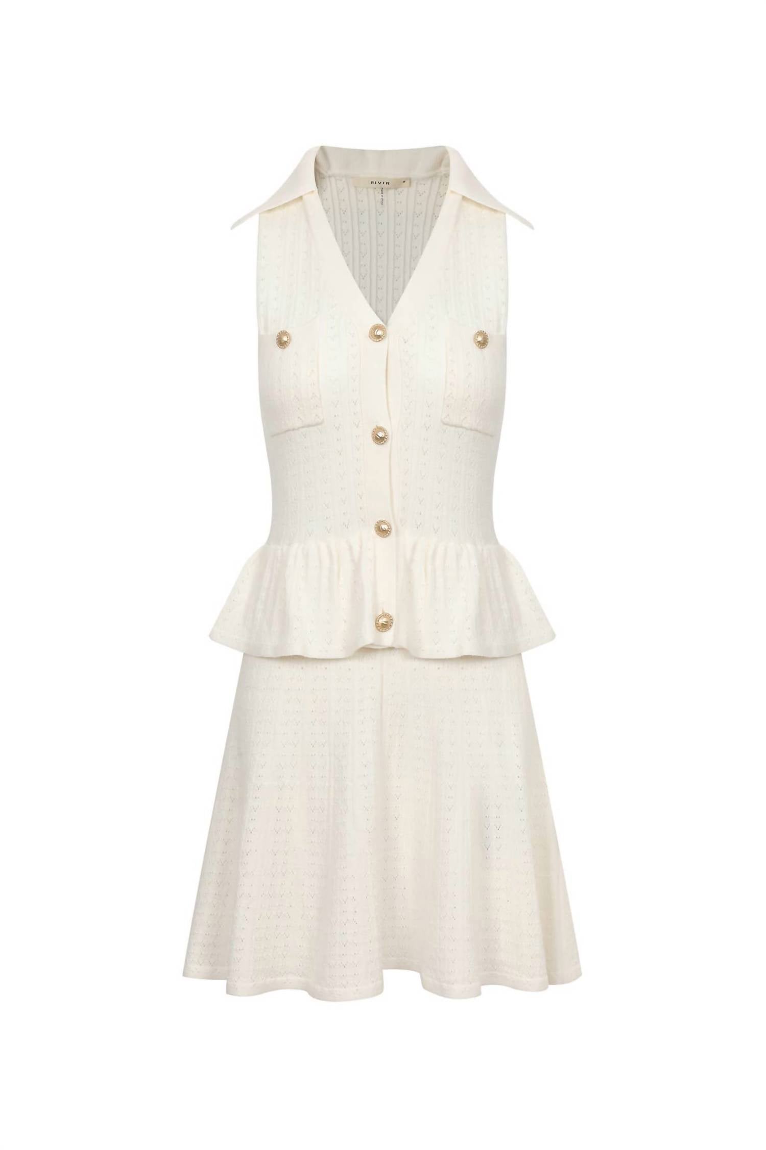 Rivir - Women's Pointelle Mini Dress