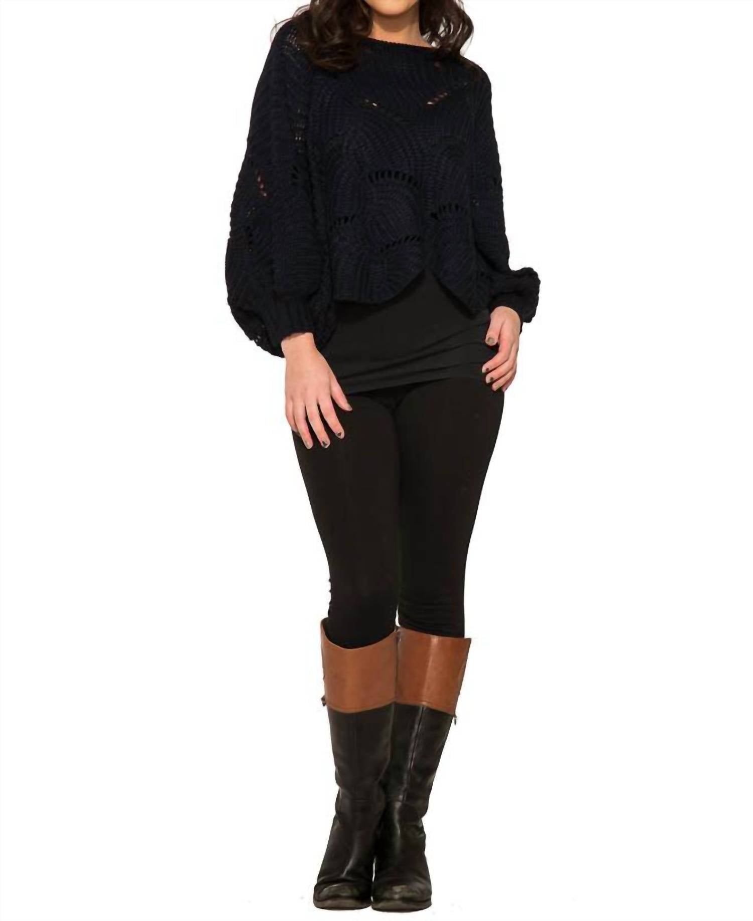 Orchid Bloom - Cordelia Knitted Poncho Sweater