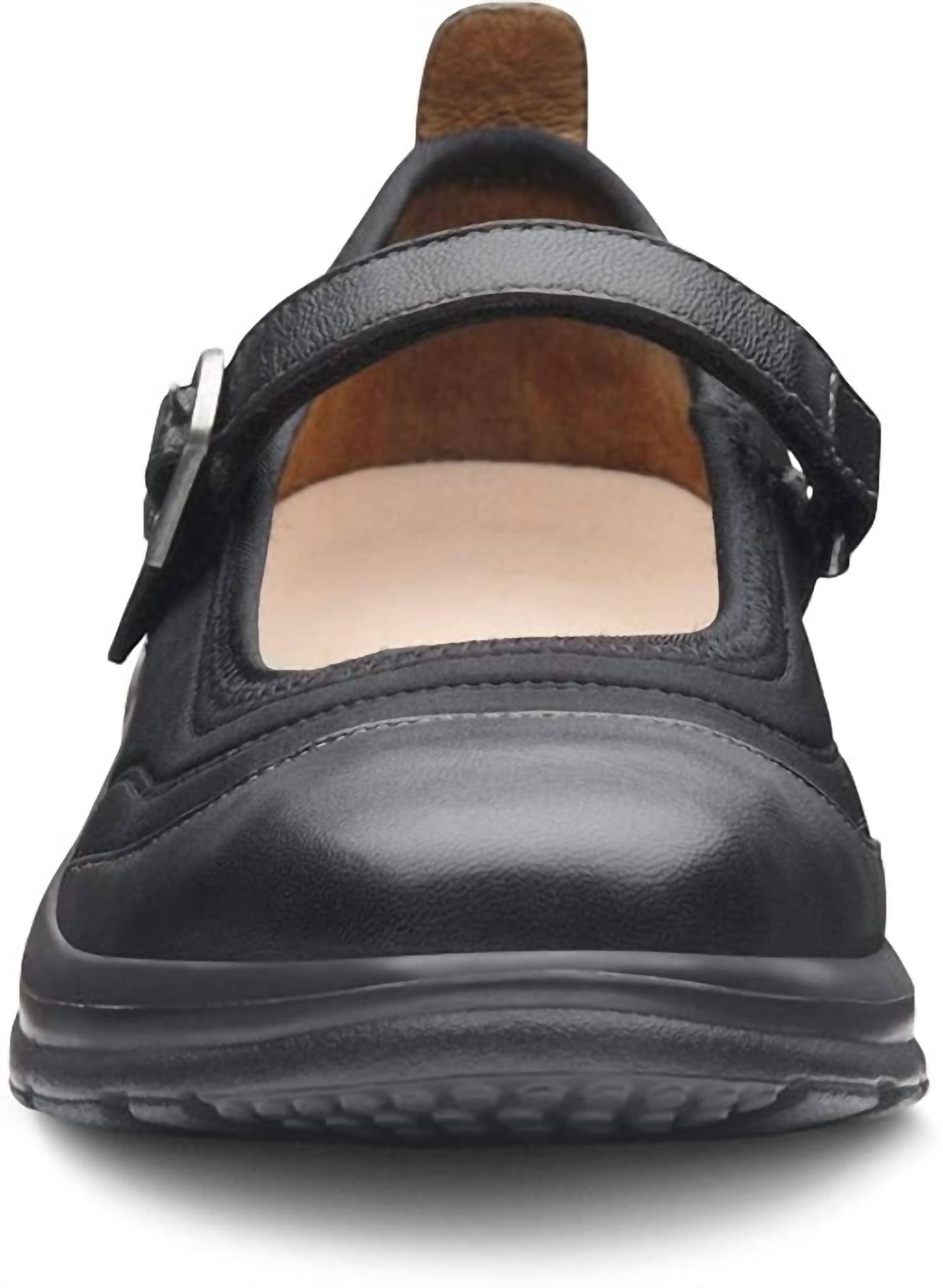 Dr. Comfort Shoes Women's Flute Lycra Diabetic Mary Jane Shoes in black - women's flats - view 4