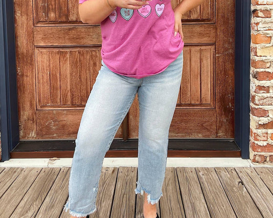 Risen - Emily Straight Leg Crop Jeans