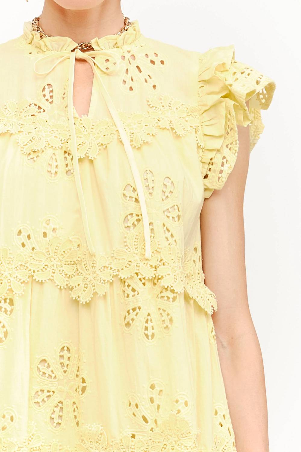 Sofie The Label - Kensie Floral Embroidered Mini Dress