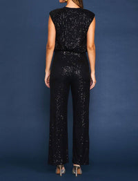 Skies Are Blue - Lara Sequin Wide Leg Pants