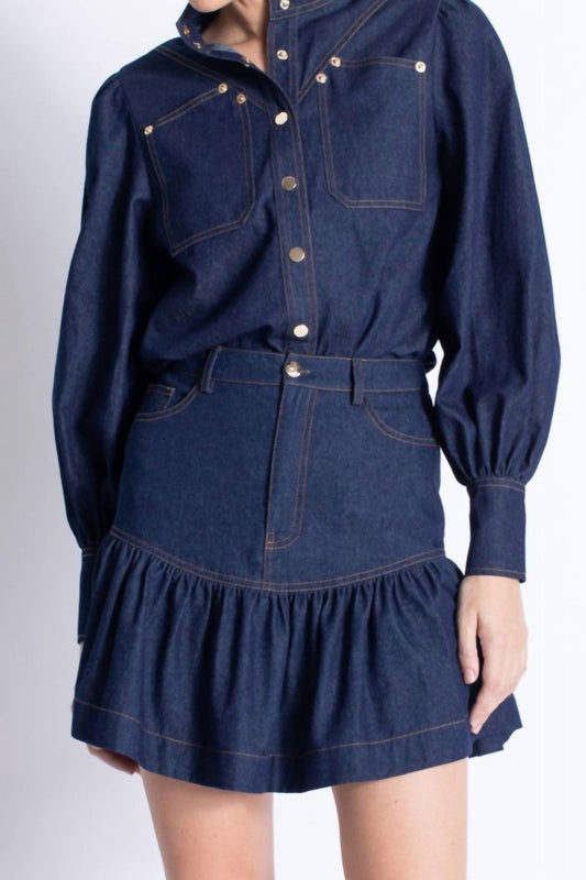 Karina Grimaldi - Maverick Denim Mini Skirt