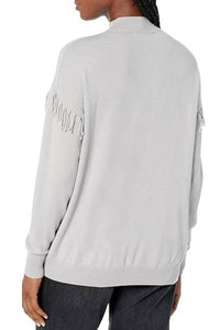 Elliott Lauren - Fringe Mock Neck Sweater