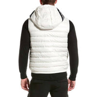 Moncler Down Vest in white - men's jacket - detail view