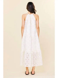 Skies Are Blue - Eyelet Tiered Maxi Dress