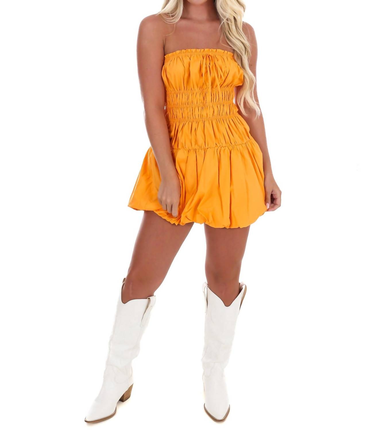 Le Lis - Game Day Sweetheart Bubble Mini Dress