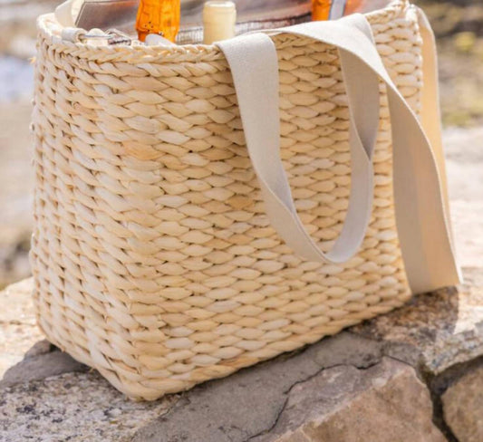 Hat Attack - Women's Straw Cooler Tote Bag