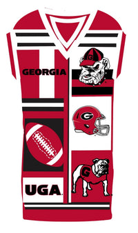QUEEN OF SPARKLES Uga Icon Sweater Tank Dress in red white - women's dress - view 5