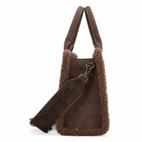 Wrangler - Women's Sherpa Southwestern Canvas Tote Crossbody Bag