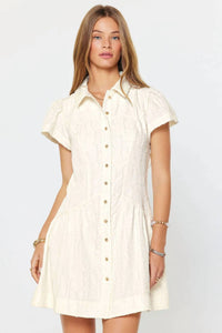 Current Air - Collins Frayed Textrure Mini Dress