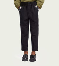 Scotch & Soda - High Rise Embroidered Pants