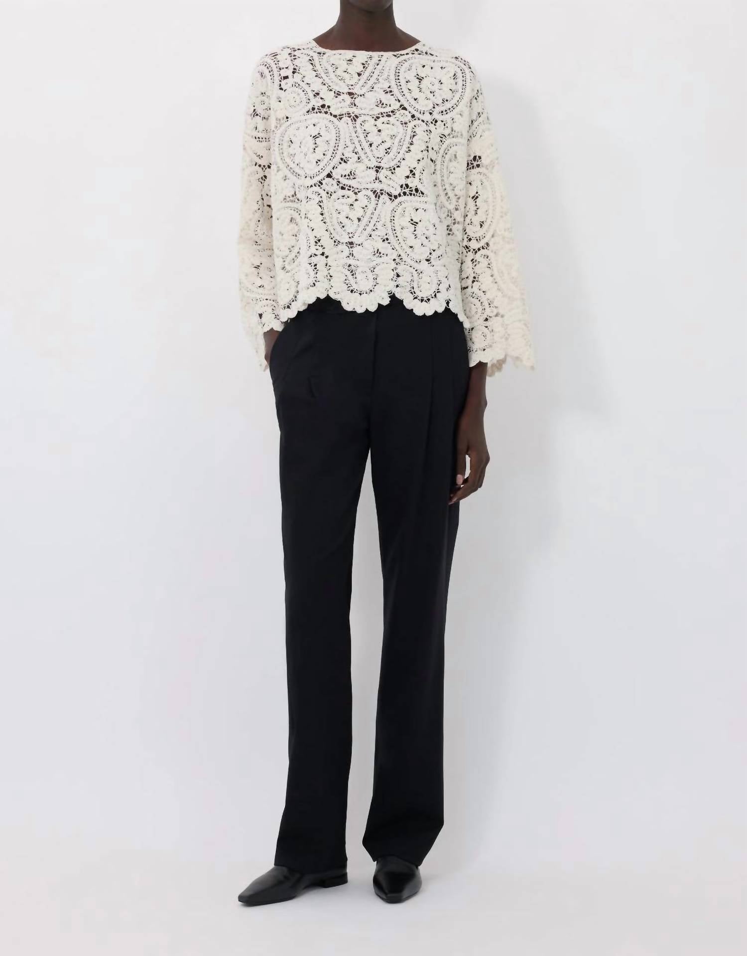 Loulou De Saison - Arold Velvet Boxy Sweater