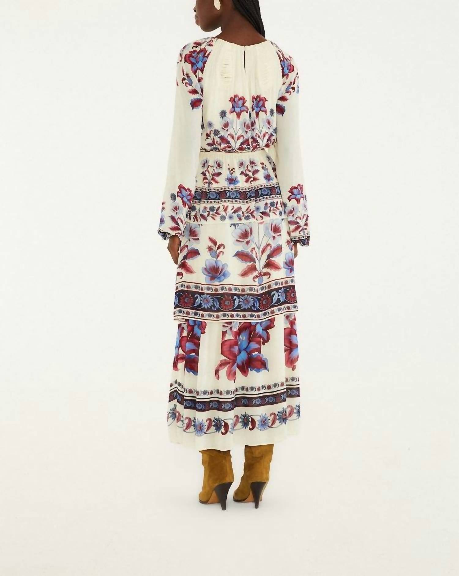 Farm Rio - Malu Winter Long Sleeve Maxi Dress