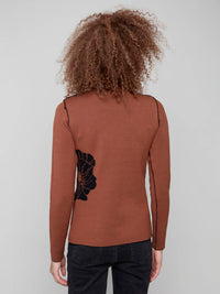 Charlie B - Reversible Mock Neck Sweater