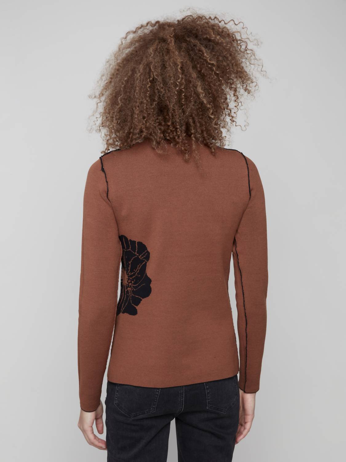 Charlie B - Reversible Mock Neck Sweater