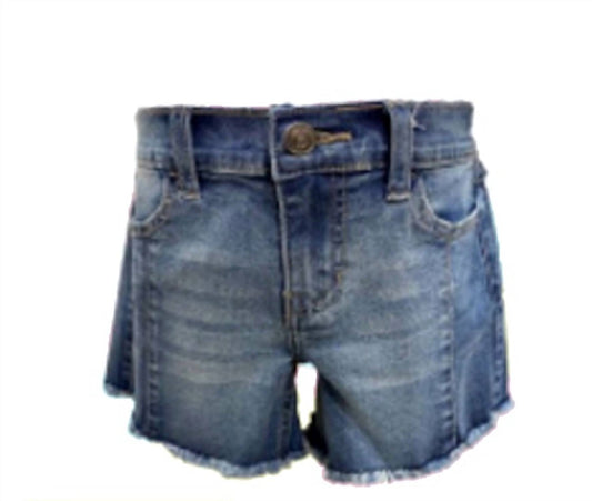 Vintage Havana - Medium Denim Color Blocked Shorts