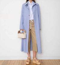 WE-AR4 Dazed Long Duster in demin blue - women's jacket