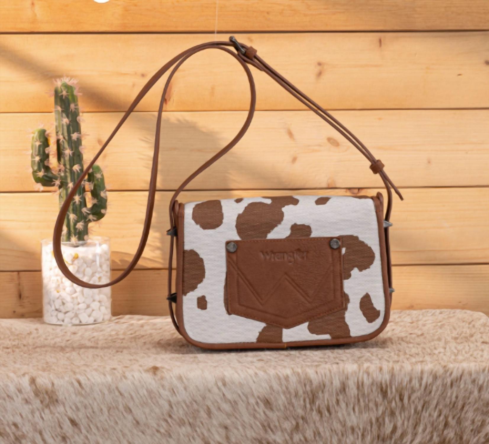 Wrangler - Women's Cow Print Crossbody Bag