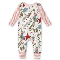Tesa Babe - Baby Unisex Jolly Holly Christmas Long Sleeve Romper