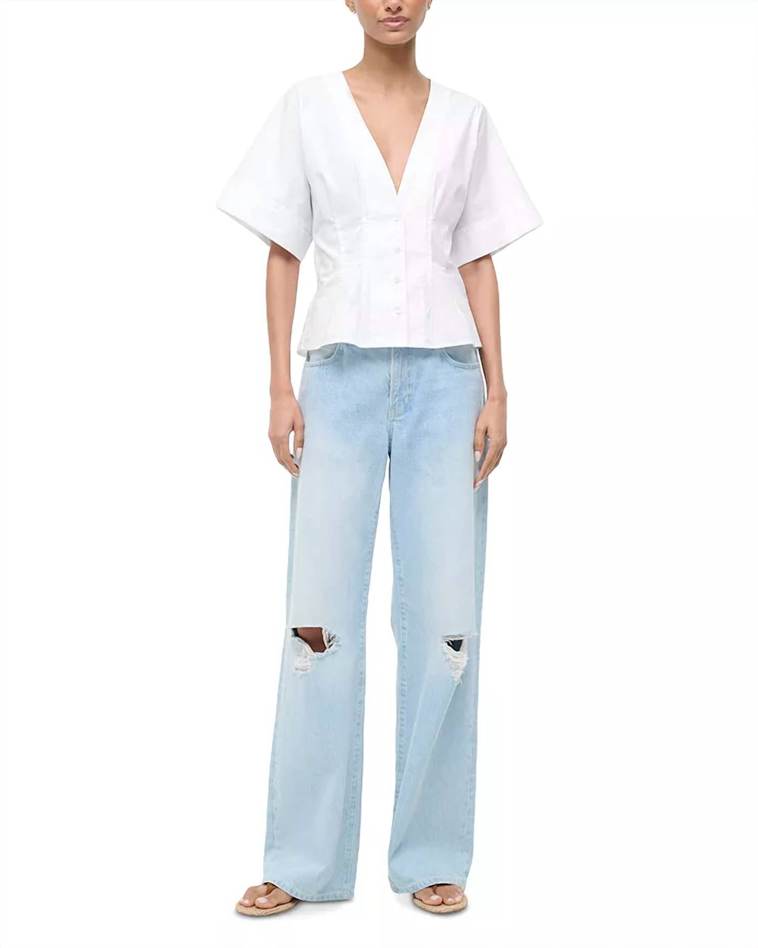 Staud - Elle V-neck Top