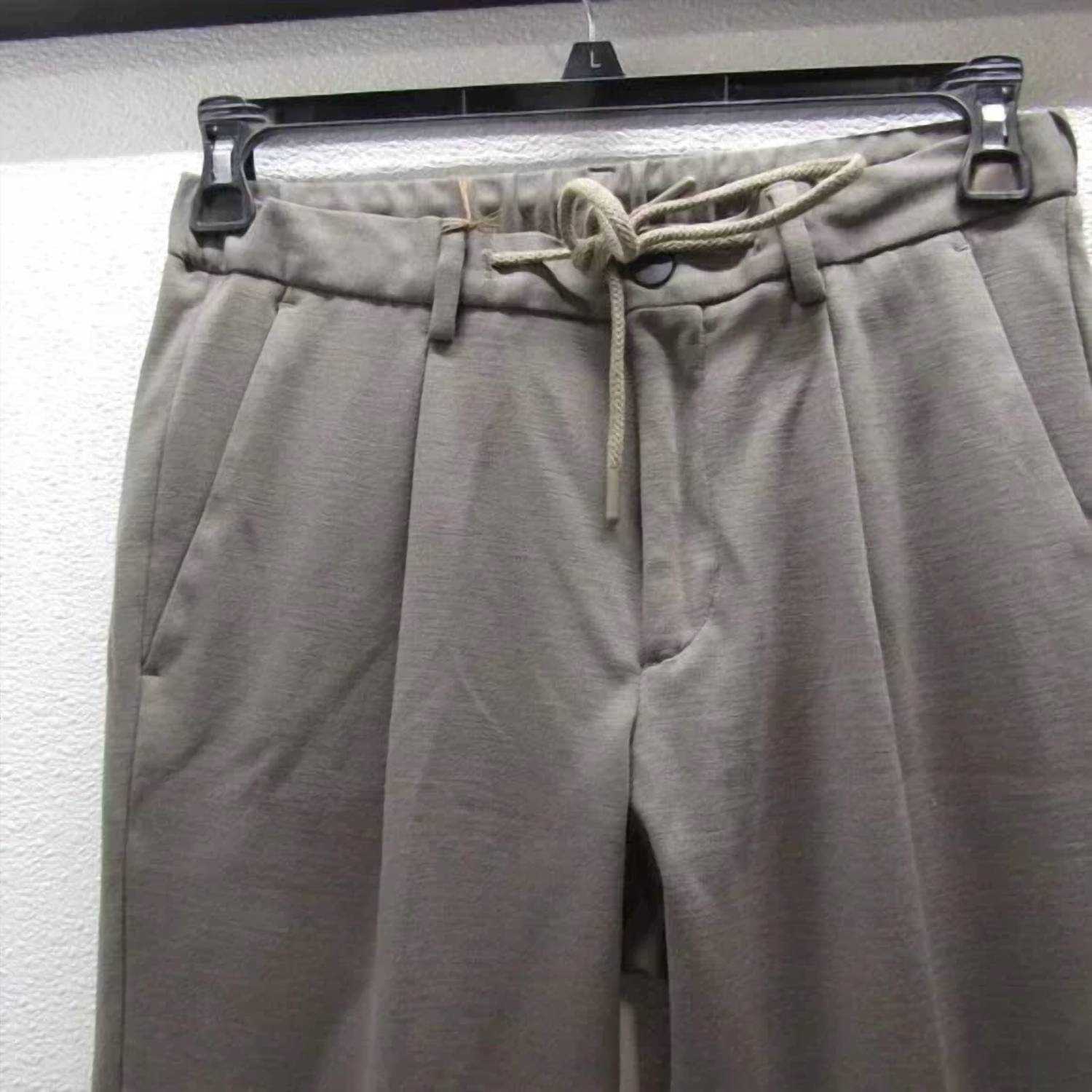 Boggi Milano - Men's Wool Blend Drawstring Trousers