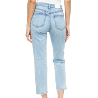 PISTOLA Charlie High Rise Straight Jean in bali distressed - women's jeans - alternate view