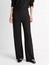 Vince Cozy Wide Leg Pant in black - women's pants