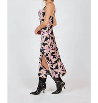 Sadie & Sage - Candlelight Cowl Neck Midi Dress With Slit