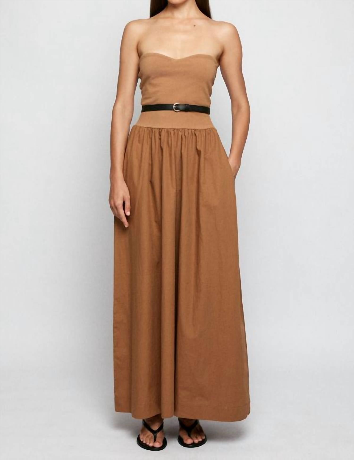 Swf - Split Bodice Midi Dress