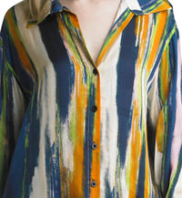 Tempo Paris - STRIPED SILK TOP