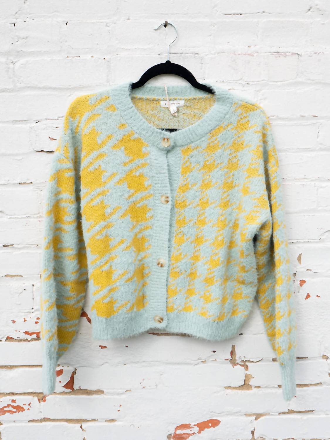 Blu Pepper - Springy Houndstooth Cardigan
