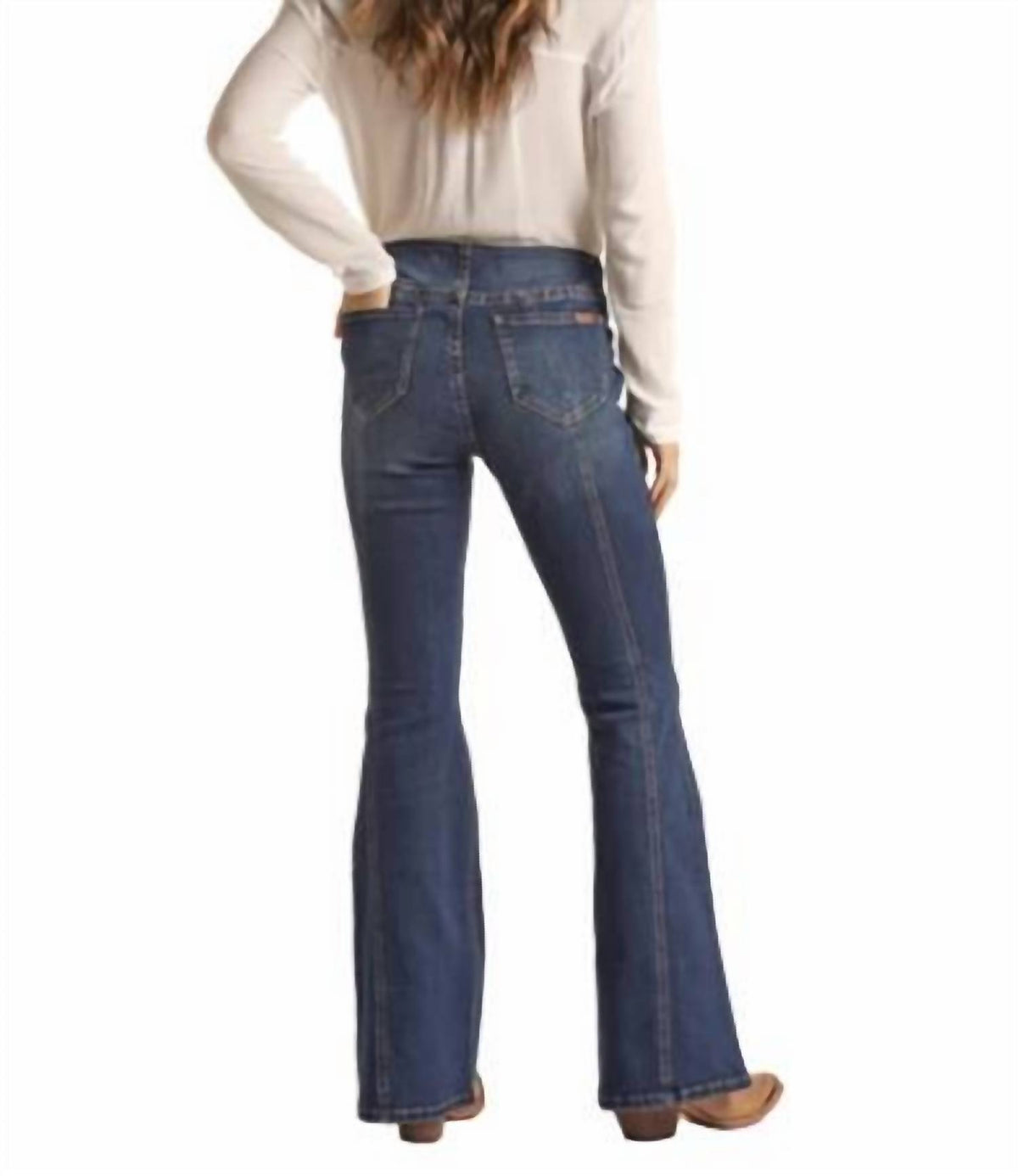 Rock & Roll Denim - Pull On Flare Leg Jeans