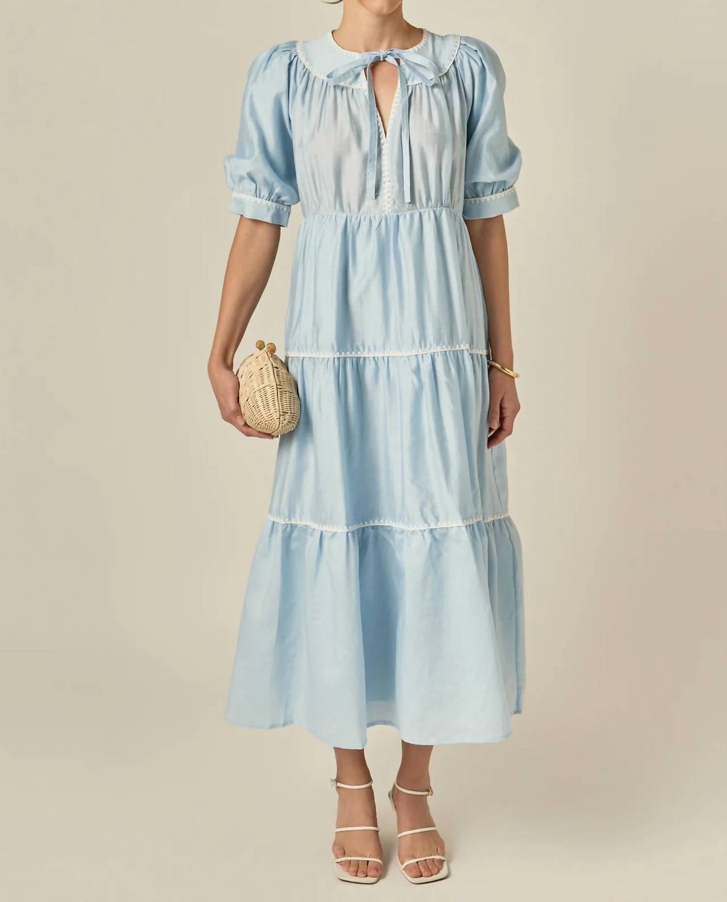 English Factory - Embroidery Midi Dress