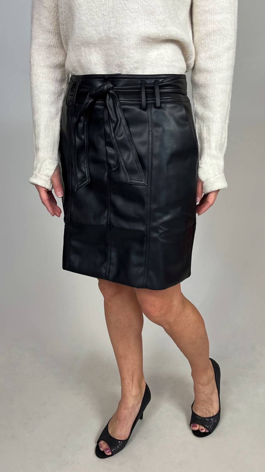 Tribal - Pleather Mini Skirt